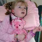 Olivia McLay (9) smiles for the camera. She has a incurable genetic disease and needs some...