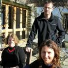 Olssens co-owner Heather McPherson (left), winemaker Matt Connell, and assistant winemaker Jen...