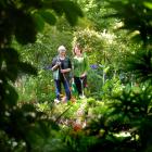 Olveston Historic Home gardeners Margaret (left) and Sarah Goldsmith, of Dunedin, in the Olveston...