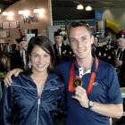 Olympic 1500m bronze medallist Nick Willis and his wife, Sierra, receive a Scottish welcome from...