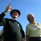 Omakau resident and trained pilot Penny Sinnamon and her flying instructor from the 1960s, Paul...