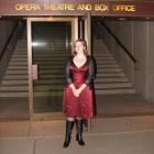 Opera fan Sarah Noble attends another opening night.