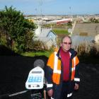Opus International Consultants laboratory manager Denys Searls with one of the noise-level...