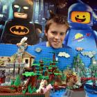 Orlando Hay with his Hobbit's Retreat, which won the  National Lego Building Competition...