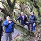 (from left) Orokonui Ecosantuary business board directors Tony Crick and Stewart Harvey with...