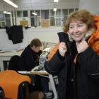 Otago Apparel manager Elizabeth McKewen models an Extreme Cold Weather down jacket bound for...