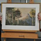 Otago Art Society president Andrena Hall (left)  and Dunedin Public Art Gallery collections...