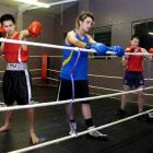 Otago boxers heading for the national championships in Christchurch next week are (from left)...