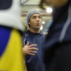 Otago Boys' High School First XV coach Ryan Martin, at training at the Edgar Centre this week....