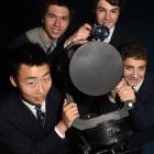 Otago Boys' High School pupils (from left) Yegen Wang (17), Leo Venn (15), Aaron Pitts (16) and...