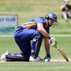 Otago captain Craig Cumming takes a moment during his innings in the twenty/20 match against...