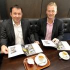 Otago Chamber of Commerce chief executive John Christie (left) and president Peter McIntyre with...