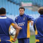 Otago coach Phil Mooney at a training session at Carisbrook earlier this season. Photo by Peter...
