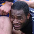 Otago forward Seko Qaraniqio at training at Logan Park yesterday. Photo by Peter McIntosh.