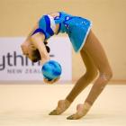 Otago gymnast Brooke Hastie in action at the national rhythmic gymnastic championships. Photo by...