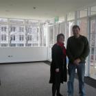 Otago Museum director of Collections, Research and Experience  Clare Wilson  and Naylor Love site...