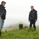 Otago Peninsula Biodiversity Group chairman Brendon Cross (left) and trustee Bob Morris whose...