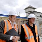 Otago Polytechnic chief financial officer Philip Cullen (left) and Arrow International...