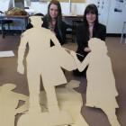 Otago Polytechnic Communication Design students Irene van der Meer (23) and Melissa Hooper (20),...