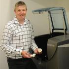 Otago Polytechnic Product Development Centre manager Campbell Booth with resin objects created in...