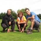 Otago Polytechnic sports turf management programme manager Gary Smith, groundskeeper Susan Head...