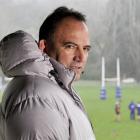 Otago Rugby Football Union chairman Wayne Graham at Otago training at Logan Park yesterday. Photo...