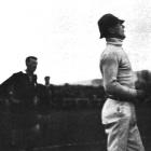 Otago rugby great Jimmy Duncan, with the hat on, refereed the first test at Carisbrook. Photo...