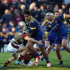 Otago's Trent Renata goes on the attack against Southland. (Photo by Rob Jefferies/Getty Images)