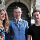Otago secondary school pupils (from left) Torea Scott-Fyfe (16), Nicola Whelan-Henderson (17) and...