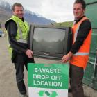 Otago Southland Waste Services manager Mark McKone (left), of Queenstown, and Wanaka Wastebusters...