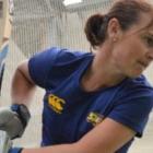 Otago Sparks wicketkeeper-batsman Katey Martin trains in the nets at the Edgar Centre yesterday....