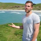 Otago United footballer Victor Da Costa has been working as a volunteer at Penguin Place on the...