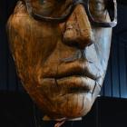Otago University Students' Association Art Week event co-ordinator Rachel Enright stands below a...