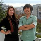 Otago University students Lara Richards and Tony Kim say they received a warm welcome after...