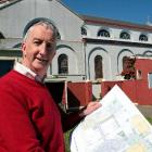 Park project ...  St Patrick's redevelopment committee chairman Sean Toomey holds plans for a ...