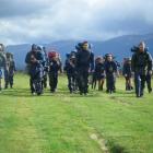 Participants on a Limited Service Volunteer course take part in a four-day tramp. Photo supplied.