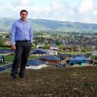 Paterson Pitts director Leon Hallett stands on the new Heathfield subdivision in Mosgiel. Photo...