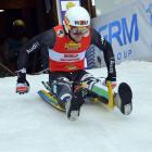 Patrick Pigneter, of Italy, in the Natural Track Luge World Cup. Photo by Fil/Sobe.