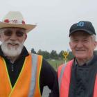 Geoffrey Byars of Waikaka and Angus Mackay, of Gore, at the Cavalcade. Photo by Glenn Conway.