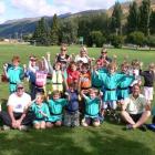 Winning Arrowtown Year 4 teams and supporters at the Central Otago Rippa Rugby playoffs. Photo by...