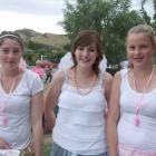 Serena Gunn and Greer Paterson (both 16) and Emma Parker (14), all of Roxburgh.