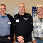 Peter Haslemore and Geoff Simons, both of Dunedin, and Jim Kerse of Broad Bay.
