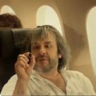 Peter Jackson appears in Air New Zealand's Hobbit-themed video. Photo YouTube