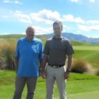 PGA tournament director michael glading, left, and the hills director of golf craig palmer stand...