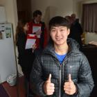 Pharmacy student Zheng Li (21) in his Ethel Benjamin Pl flat, which was nominated for the best...