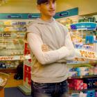 Smash and grab . . . The gravity of the situation sets in for Knox Pharmacy co-owner Jamie...