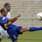 Otago United player-coach Terry Phelan, in action against Waikato United this season, is...