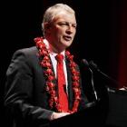 Phil Goff at the Labour Party conference in Auckland yesterday. Photo by NZPA.