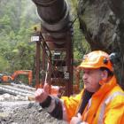 Pike River Coal's new chief executive, at the time general manager, Peter Whittall, at the portal...