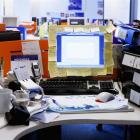 Piles of paper can be a problem at home or work.